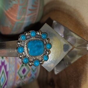 Sterling silver ring  with Turquoise.